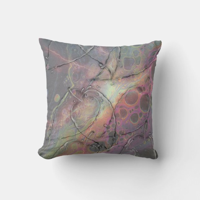 Wild Glass leaves art Throw Pillow (Front)