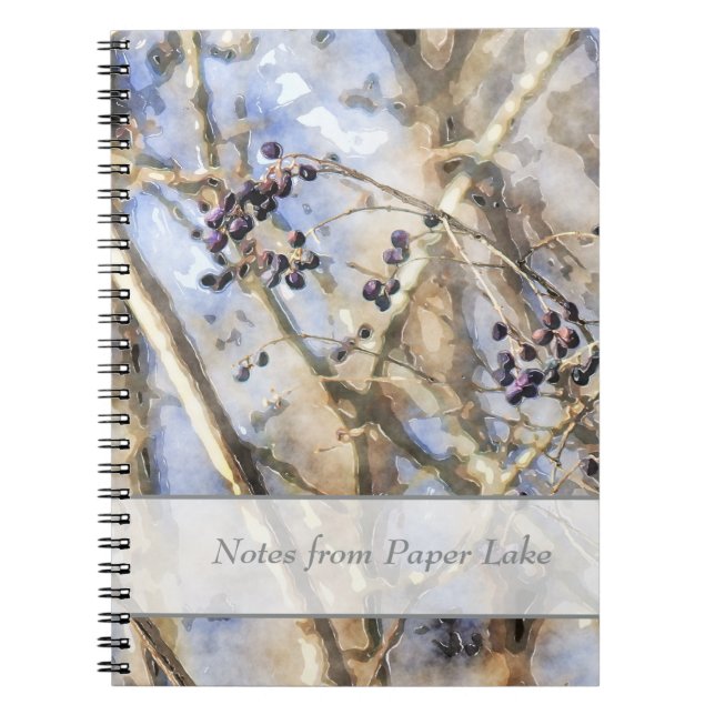 Wild Grapes in Winter Art Notebook (Front)