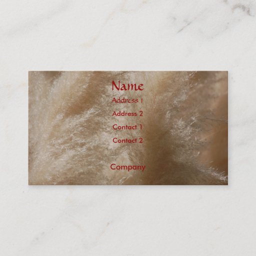 Customizable Wild Grass Profile Card Business Cards