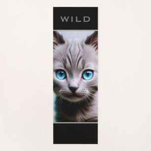 Wild Gray Kitten - Yoga Mat