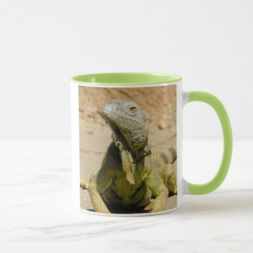 Wild Green iguana Mug