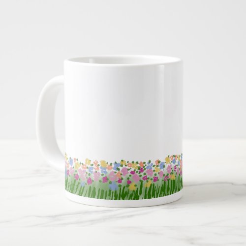 Wild Gress Flowers Jumbo Mug