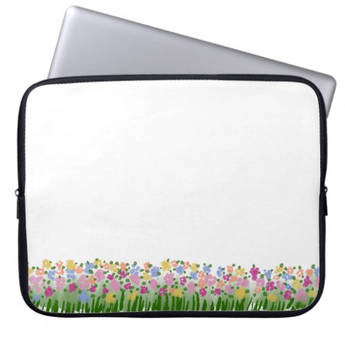 Wild Gress Flowers Laptop Sleeve