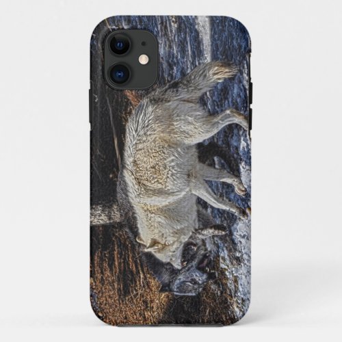 Wild Grey Wolf Animal_lover Design iPhone 11 Case
