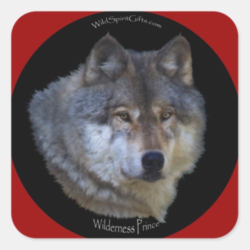 WILD GREY WOLF Stickers