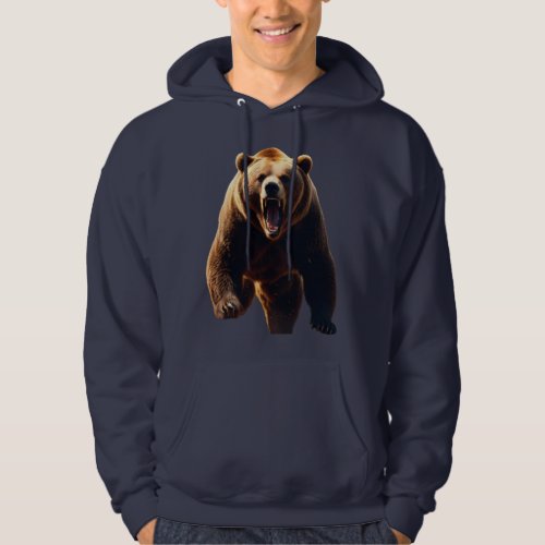 Wild Grizzly Encounter T_Shirt Embrace the Call  Hoodie