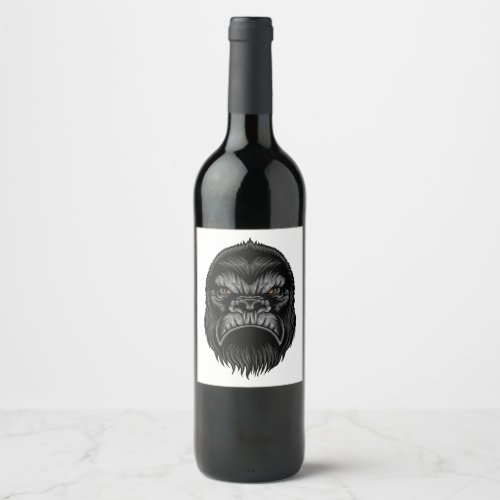 Wild Grumpy Gorilla Wine Label