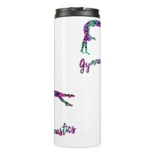 Wild Gymnastics Girl Animal Print Gymnastics Thermal Tumbler