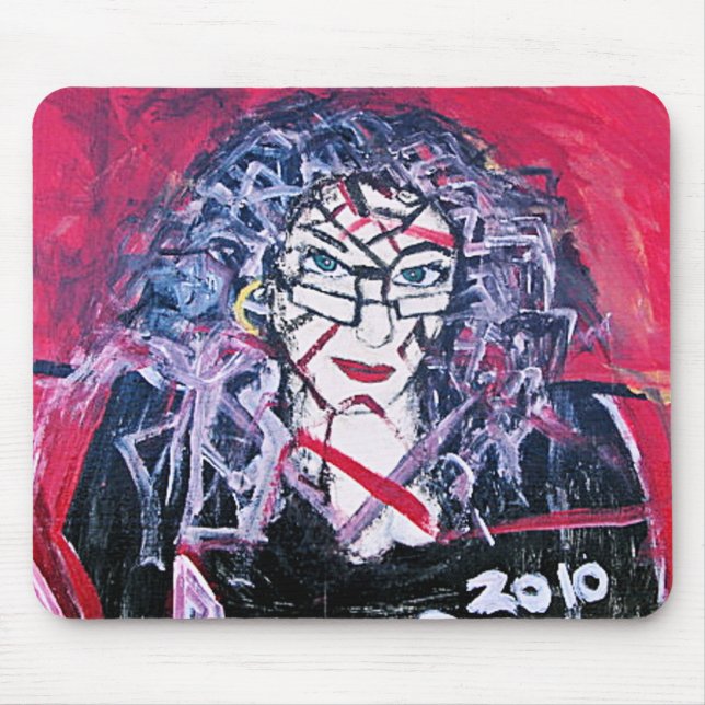 WILD HAIR ABSTRACTION MOUSE PAD (Front)