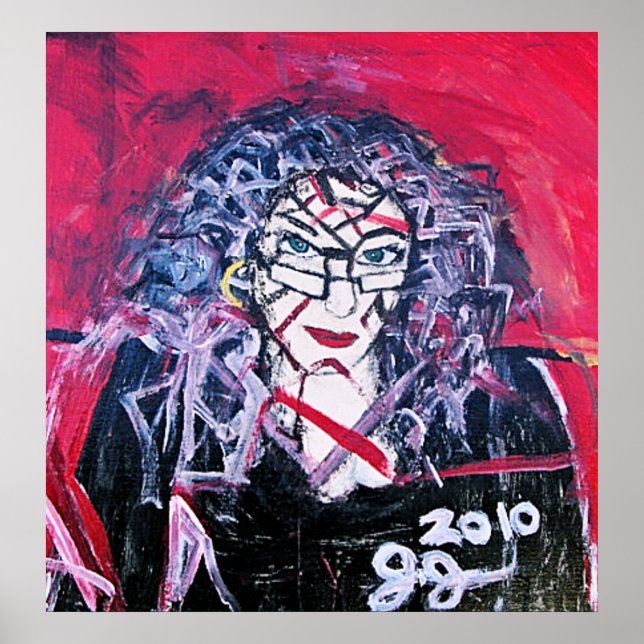 WILD HAIR ABSTRACTION POSTER (Front)