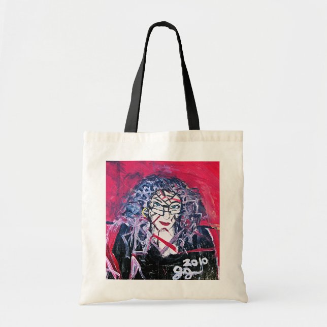WILD HAIR ABSTRACTION TOTE BAG (Front)