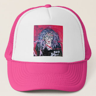 WILD HAIR ABSTRACTION TRUCKER HAT