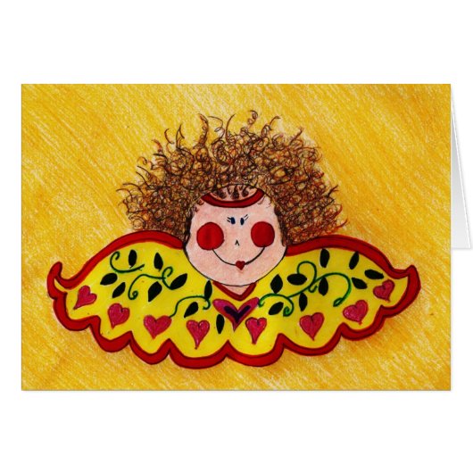 wild hair angel cards (Front Horizontal)