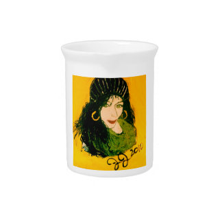 WILD HAIR AS RASTA DRINK PITCHER
