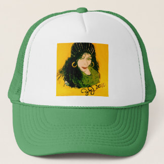 WILD HAIR AS RASTA TRUCKER HAT