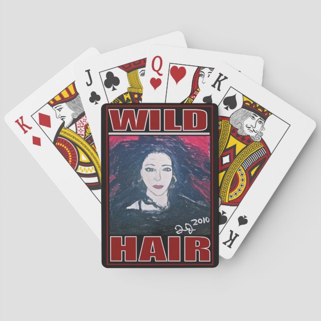 WILD HAIR LOGO POKER CARDS (Back)