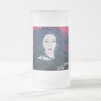 WILD HAIR UNITED KINGDOM FROSTED GLASS BEER MUG