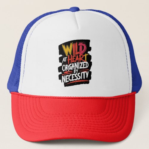 wild hart fun design trucker hat