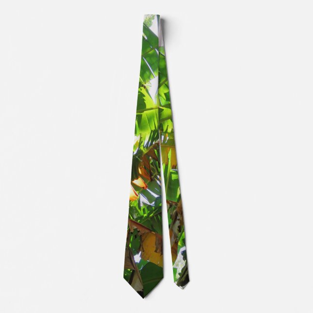 Wild Hawaiian Banana Plants Tie (Front)