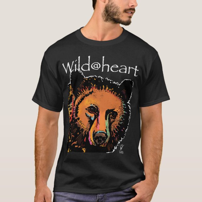 Wild@heart bear rainbow animals T-Shirt (Front)