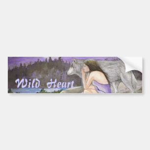 Wild Heart By Lori Karels Bumper Sticker
