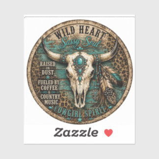 Wild Heart Cowgirl Sticker
