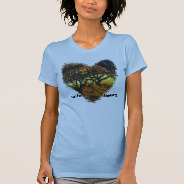 Wild  Heart T-Shirt with Trees (Front)
