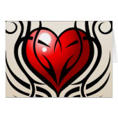 Wild Heart Tattoo style (Front Horizontal)
