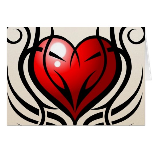 Wild Heart Tattoo style Cards (Front Horizontal)