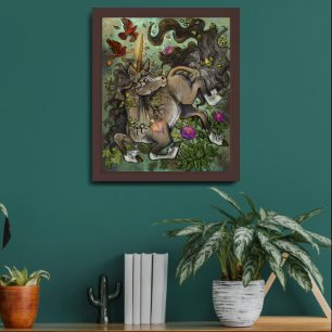 Wild Hearted Unicorn Framed Art