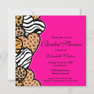Wild hearts Bridal Shower invitation