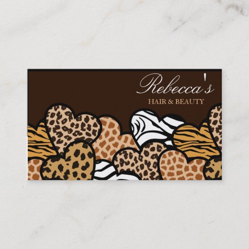 Customizable Wild hearts Business Card