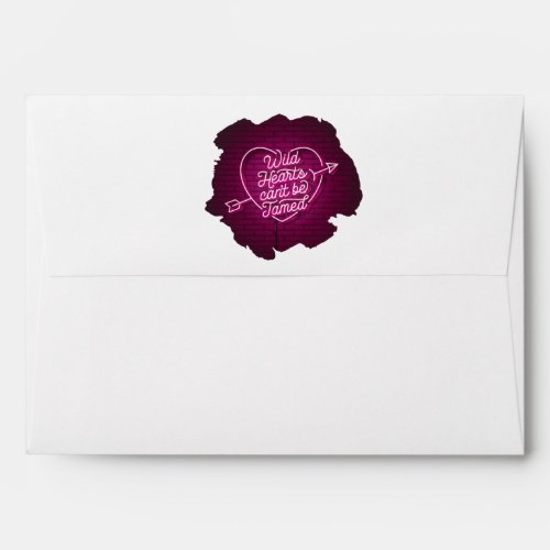 Wild Hearts cant be Tamed Greeting Card Envelope