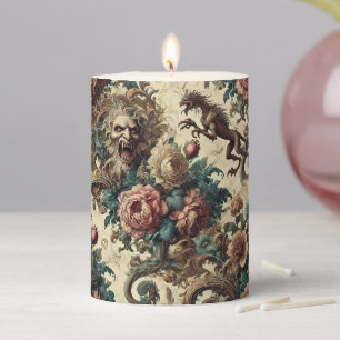 Wild Hearts & Gaunt Dogs – Ritual in Tapestry Pillar Candle