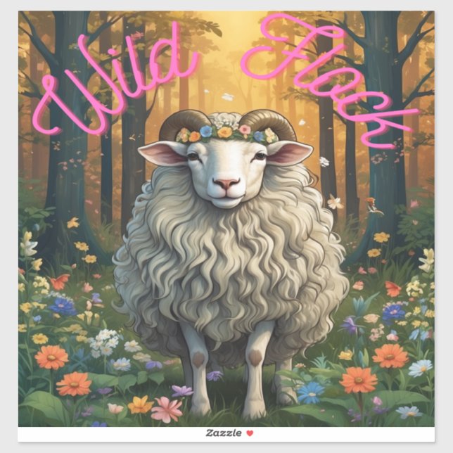 Wild Herd Sheep Sticker (Sheet)