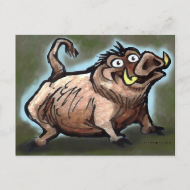 Wild Hog Postcard (Front)