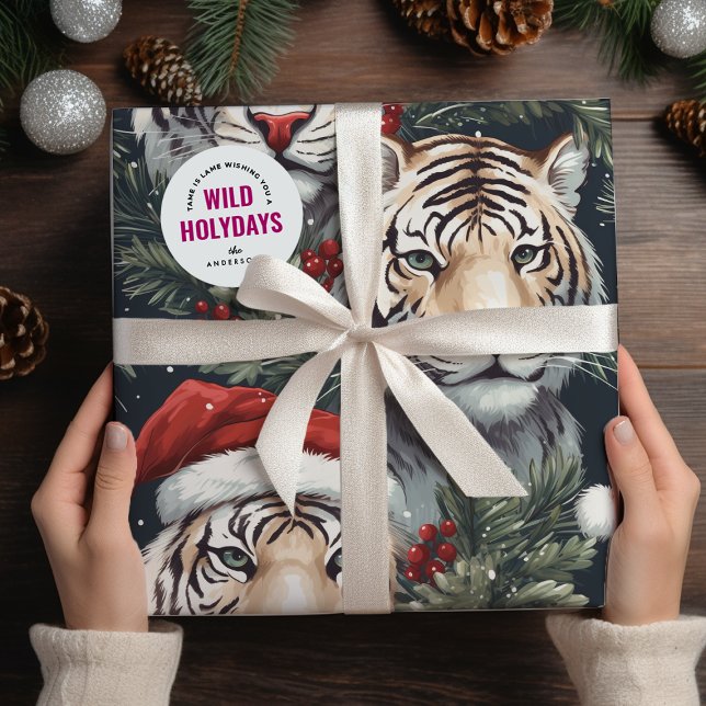 Wild Holidays Tiger Safari Wrapping Paper (Creator Uploaded)