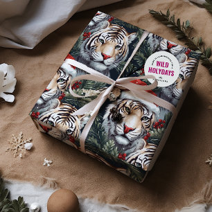 Wild Holidays Tiger Safari Wrapping Paper Sheets