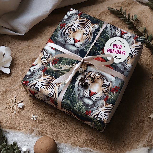 Wild Holidays Tiger Safari Wrapping Paper Sheets (Creator Uploaded)