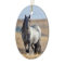 Wild Hoofbeats Blue Zeus Walks Ornament