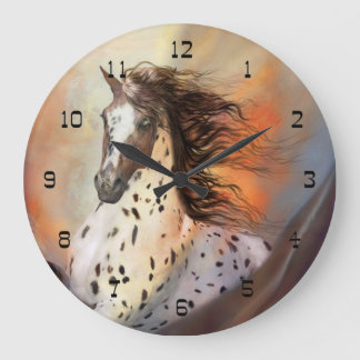 Wild Horse 2 Round Wall Clock