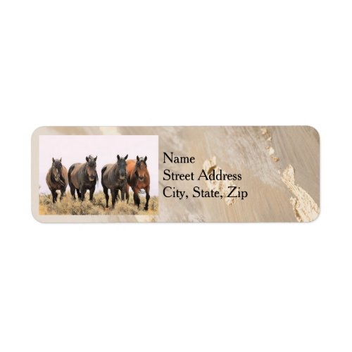 Wild Horse Address Labels