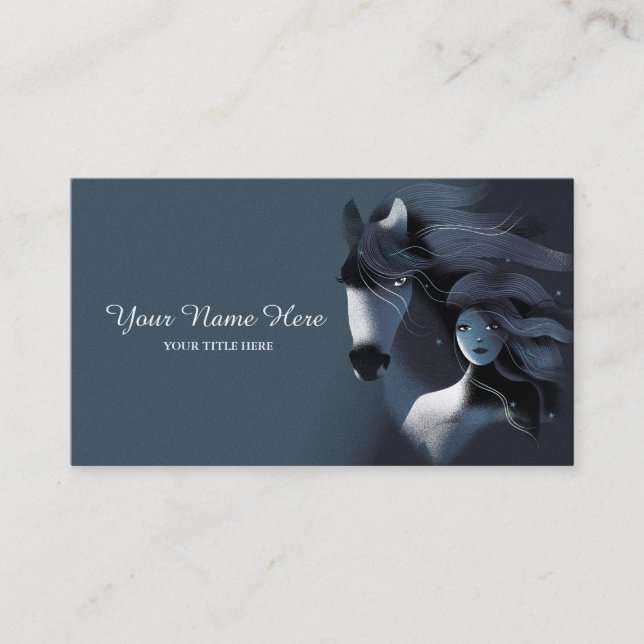 Wild Horse and a Girl Business Card (Front)