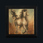 Wild Horse and Warm Colors Jewelry Box<br><div class="desc">Ethan Harper is known for his abstract paintings. He likes painting horses and landscapes and this picture is no exception. The sharpness of the ink used on of the wild horse blends perfectly with warm colors in the background.</div>