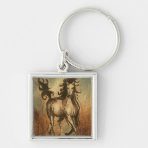 Wild Horse and Warm Colors Keychain