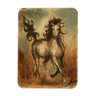 Wild Horse and Warm Colors Magnet