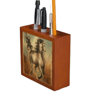 Wild Horse and Warm Colors Pencil/Pen Holder