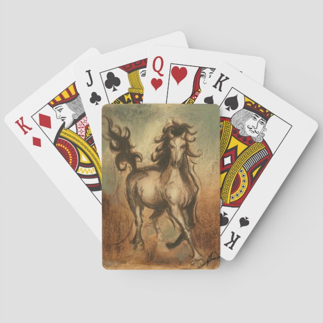 Wild Horse and Warm Colors Poker Cards (Back)