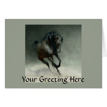 Wild Horse Card by horsesense at Zazzle