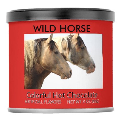 WILD HORSE COLORFUL HOT CHOCOLATE POWDERED DRINK MIX